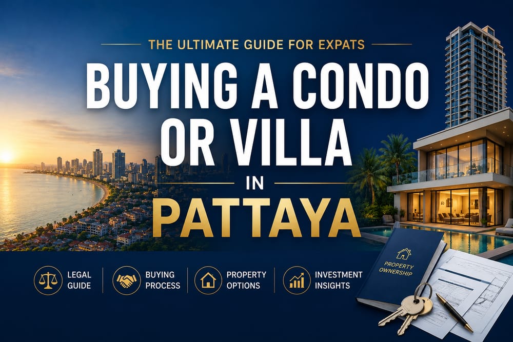 Buying a Condo or Villa in Pattaya Expats Ultimate Guide Buying a condo or villa in Pattaya guide for expats covering property ownership, the buying process, legal considerations and investment options.