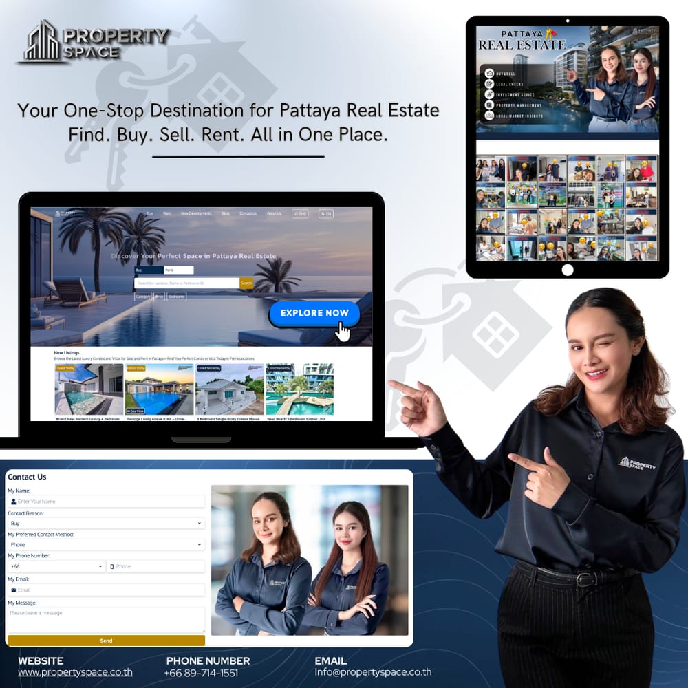 Pattaya residential area and coastal lifestyle representing why buyers choose PropertySpace Pattaya for house purchases in 2025