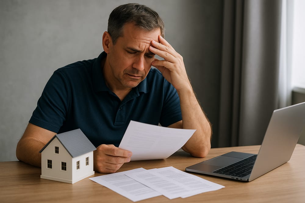 Common Mistakes Foreign Buyers Should Avoid When Buying a House in Pattaya Foreign buyer reviewing property documents and contracts, highlighting common mistakes to avoid when buying a house in Pattaya as a foreigner