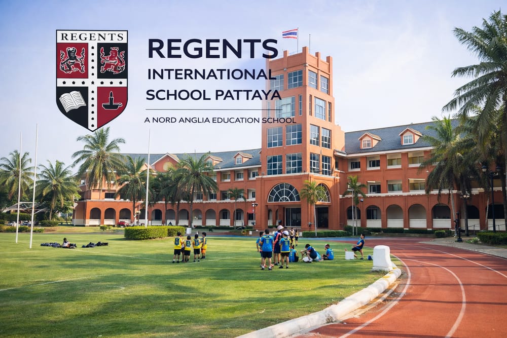 Regents International School Pattaya Campus Regents International School Pattaya campus with main building and sports field in East Pattaya Thailand