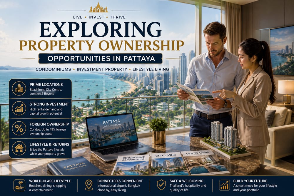 Exploring Property Ownership Opportunities in Pattaya Foreign buyer exploring condominiums and investment property in Pattaya Thailand