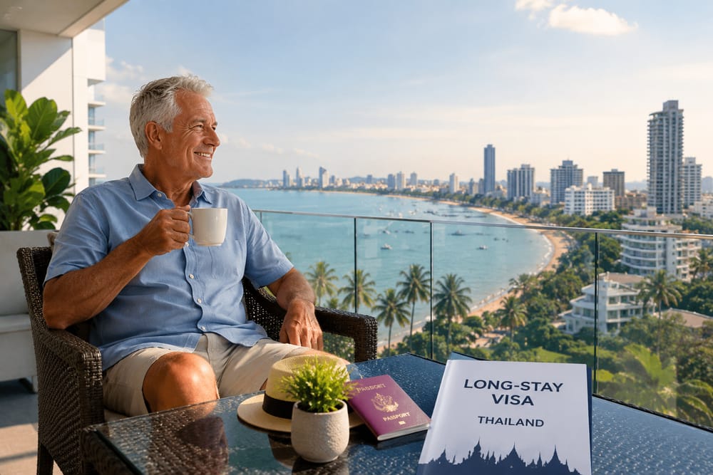 Retiring in Pattaya on a Long-Stay Visa Foreign retiree living in Pattaya Thailand using retirement visa