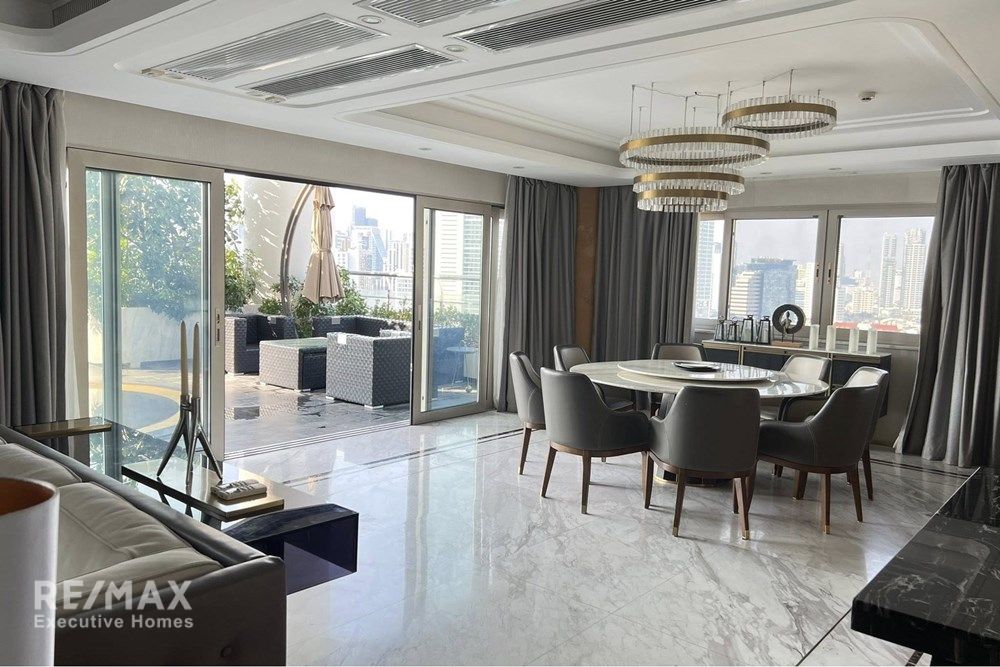 Luxury 371sqm Sky Villa with Private Pool for Rent at Le Raffine 24, 10 mins Walk to BTS Phrom Phong 2