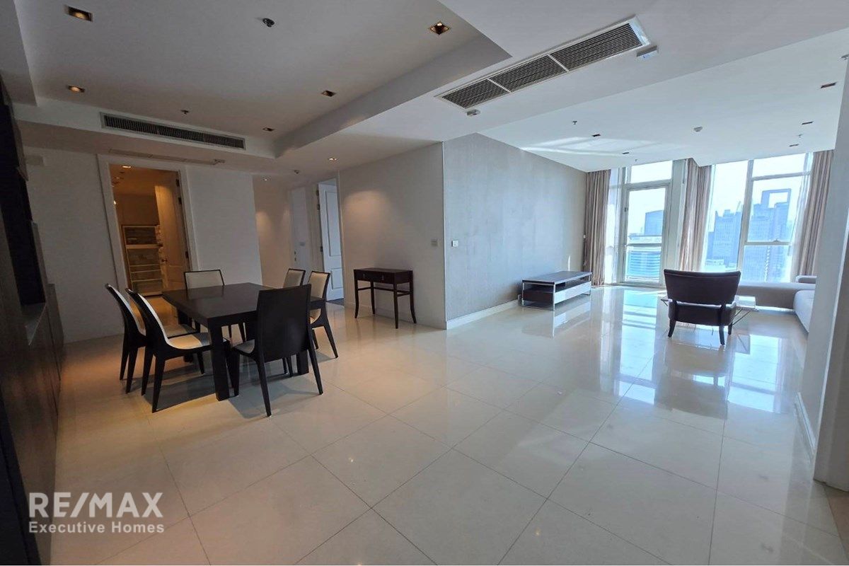 3-Zimmer-Eigentumswohnung zu vermieten in Athenee Residence | 178 m² | 38. Stock mit Himmelsblick | 4 Minuten Fußweg zum BTS Phloen Chit 2