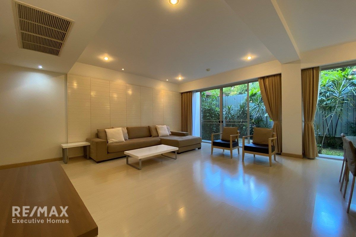 2BR Ground Floor Condo with Private Garden for Rent - 150sqm, Cat Friendly, 63K 1