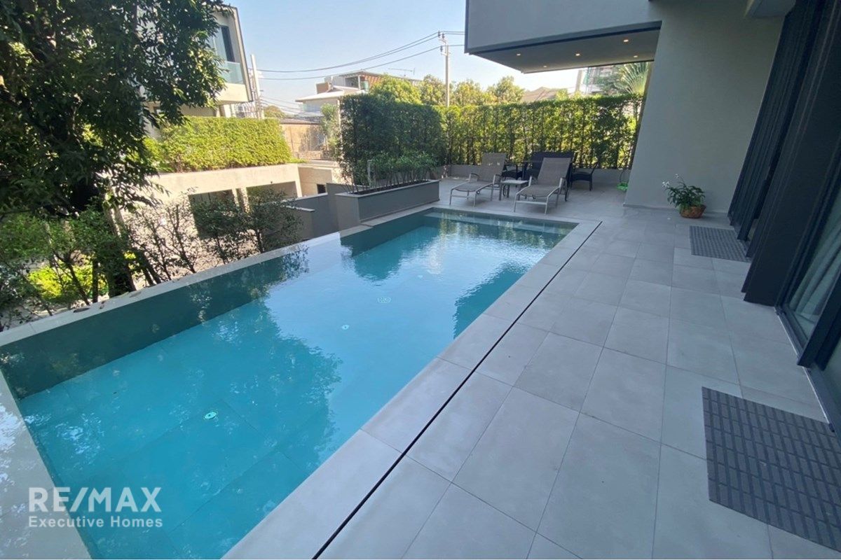Modern Detached Estate for Rent in Ekkamai - 550sqm with Private Pool, Pets Allowed 4
