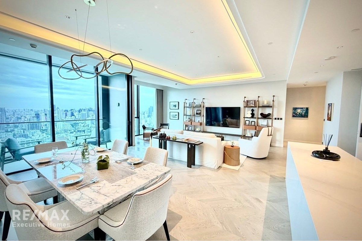 Ultraluxuriöse 3-Schlafzimmer-Wohnung zur Miete in One89 Wireless - 218 m² mit Lumpini-Blick. 2