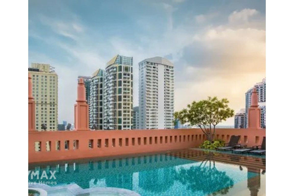 Haustierfreundliche 2-Zimmer-Wohnung zu vermieten im Aguston Sukhumvit 22 | 55K | 95qm | 22. Stock | 16 Gehminuten zur MRT Queen Sirikit. 2