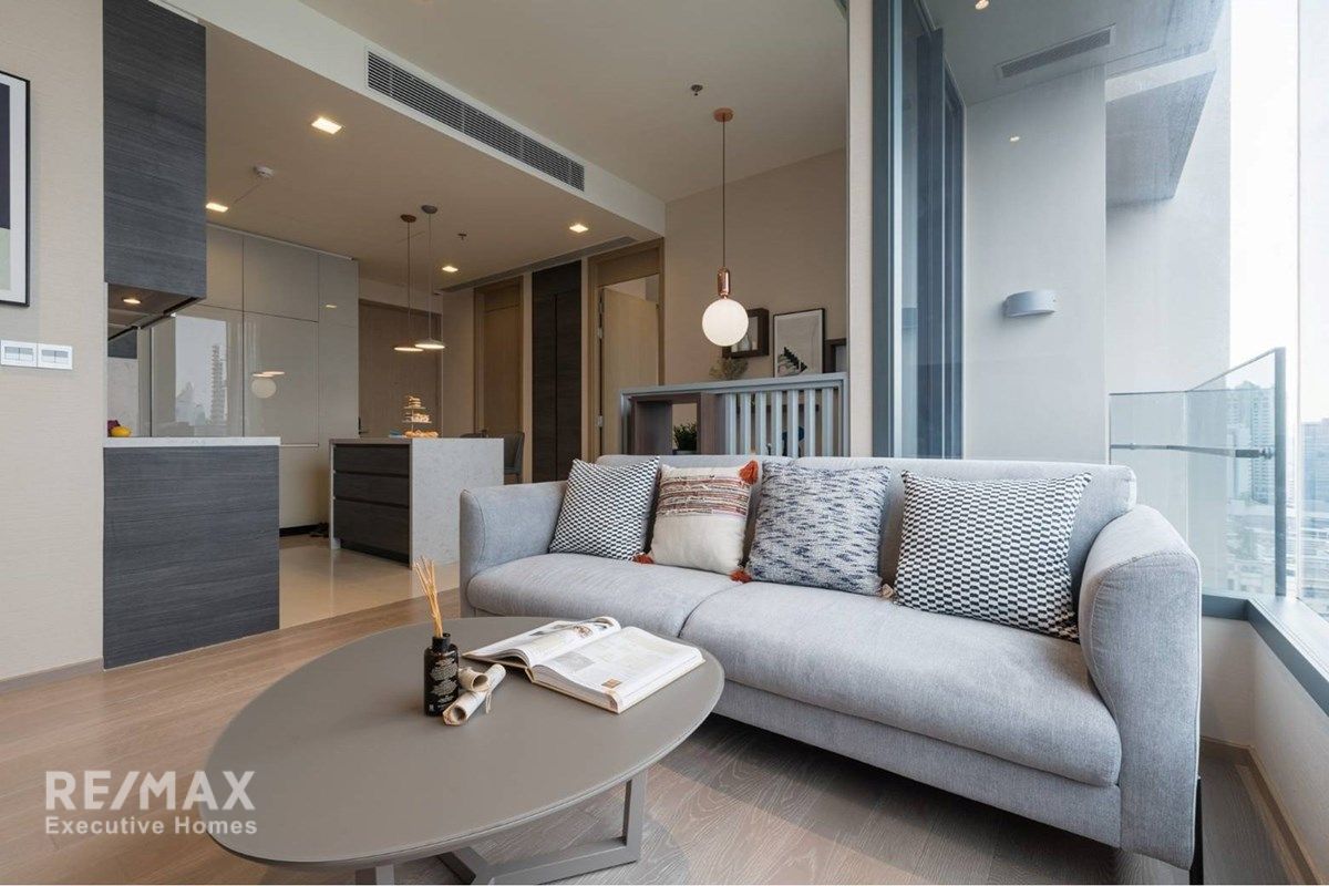75K Rent | 75.5sqm 2BR Condo on 21st Floor with West View | THE ESSE Asoke, Wattana 1