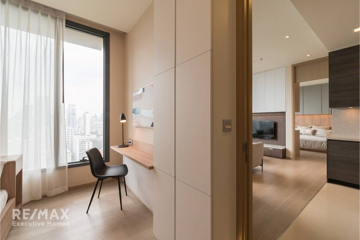 75K Rent | 75.5sqm 2BR Condo on 21st Floor with West View | THE ESSE Asoke, Wattana 7