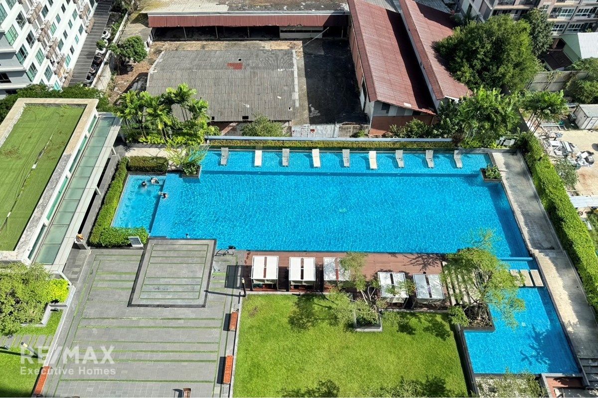2-Schlafzimmer-Wohnung mit Poolblick zur Miete in Siri Sukhumvit - 3 Gehminuten zur BTS Thong Lo. 15