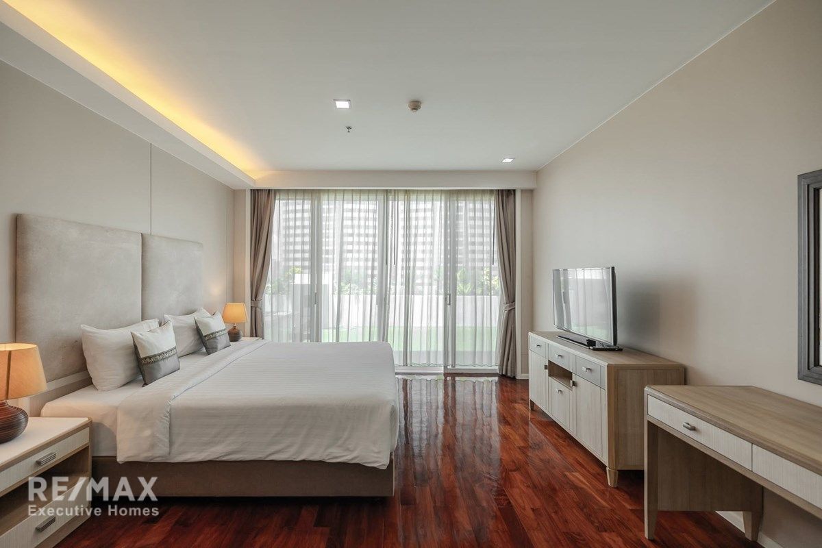 3 Schlafzimmer, 4 Bäder Service-Apartment mit Reinigungsservice zu vermieten in Sukhumvit 20 - Haustierfreundlich, 182 qm. 5