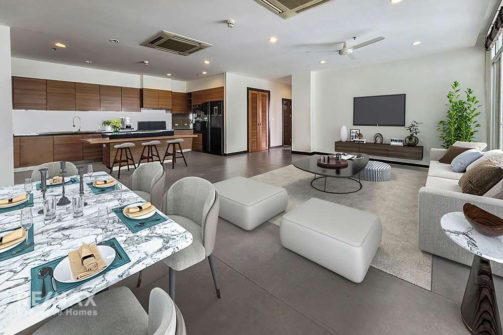 Moderne Eigentumswohnung mit 4 Schlafzimmern und 4 Bädern, Panoramablick, nahe BTS Nana – 29. Stock, 177m² 3