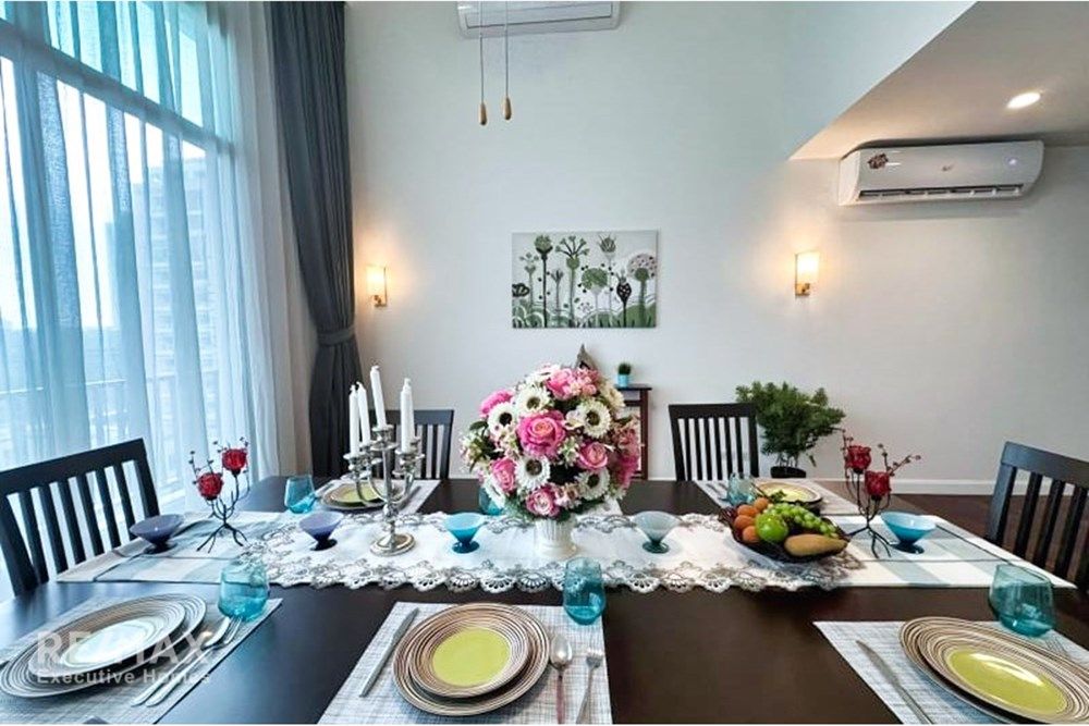 Penthouse zur Miete in Sathorn: 4 SZ, 4 BÄ, 350m², Tierfreundlich, 130.000 2