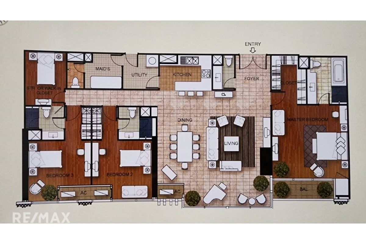 3BR Condo for Rent at Athenee Residence - 197sqm, 34th Floor, 4 Mins Walk to BTS Phloen Chit 11