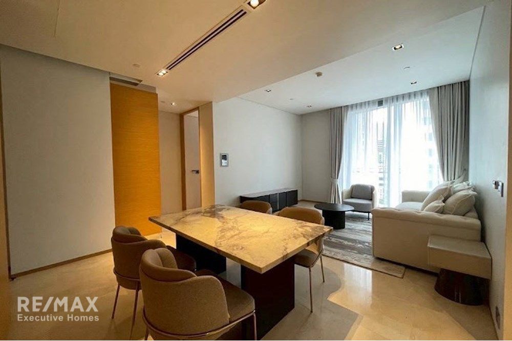 Modern 2BR Condo for Rent at Saladaeng Residences - 90sqm, 10 Mins Walk to Si Lom MRT 2