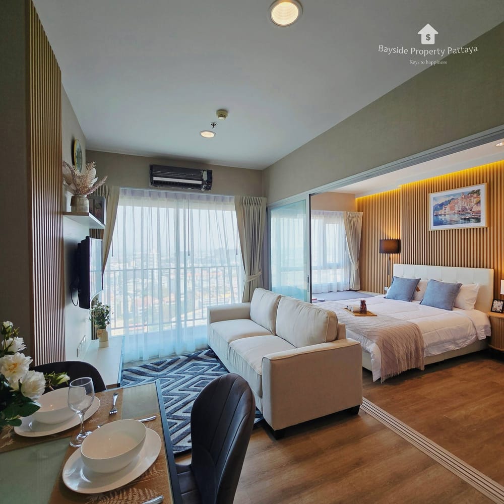 Modern 1-Bedroom Condo for Sale in Centric Sea, Pattaya City with Stunning City View and 24/7 Security 2