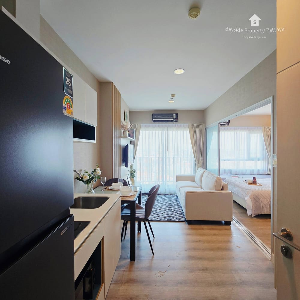 Modern 1-Bedroom Condo for Sale in Centric Sea, Pattaya City with Stunning City View and 24/7 Security 14