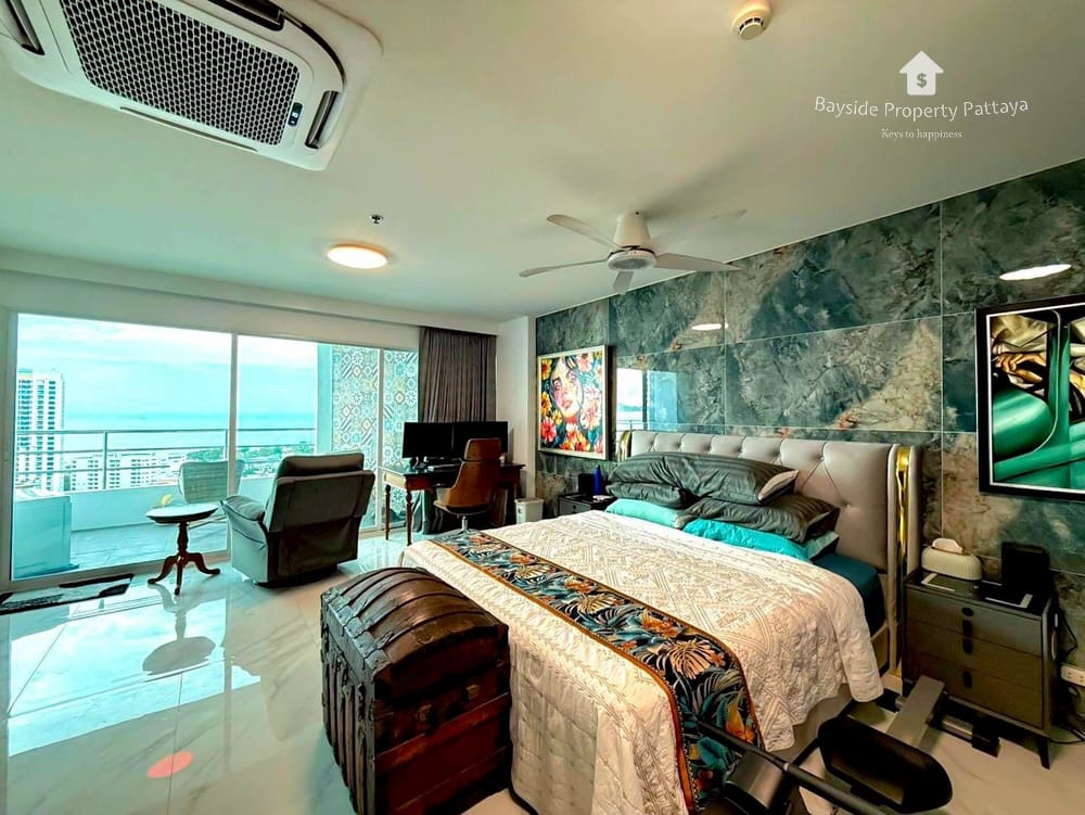 Meerblick-Wohnung mit 1 Schlafzimmer zum Verkauf in View Talay 3, Pratumnak, Pattaya 2