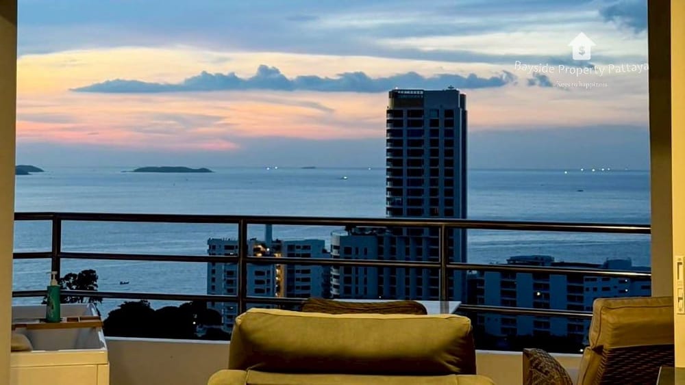 Meerblick-Wohnung mit 1 Schlafzimmer zum Verkauf in View Talay 3, Pratumnak, Pattaya 12