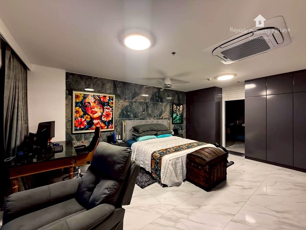Meerblick-Wohnung mit 1 Schlafzimmer zum Verkauf in View Talay 3, Pratumnak, Pattaya 16