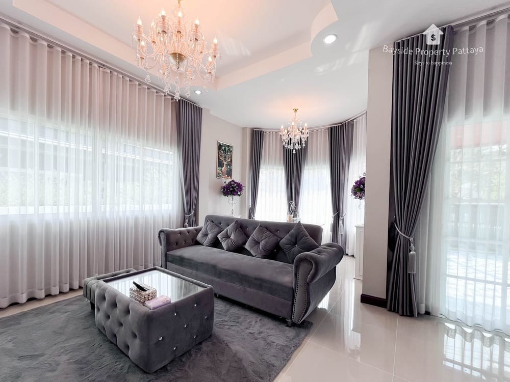3-Bedroom Detached House for Sale in Pornthep Garden Ville 6, Nong Pla Lai, Pattaya with City View 7