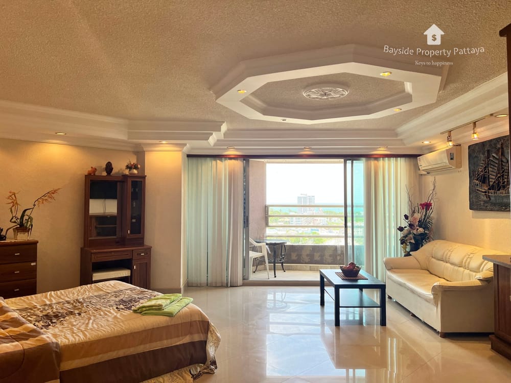 芭提雅中天海滩Angket Condominium海景公寓53平米开间户型1卫出售或出租 6