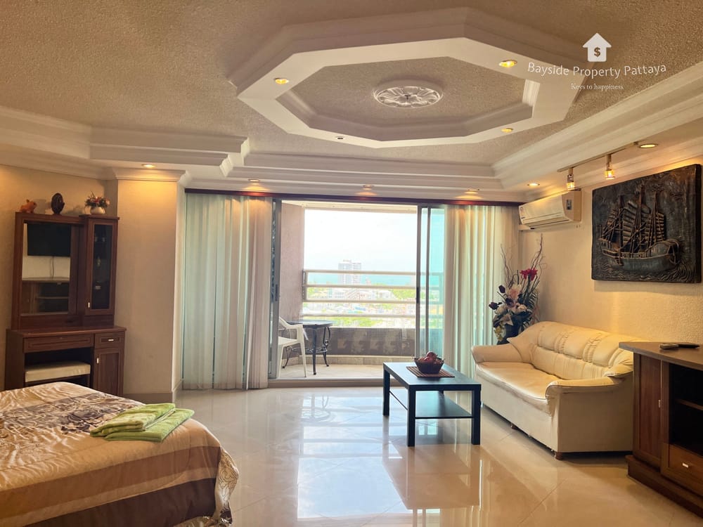 芭提雅中天海滩Angket Condominium海景公寓53平米开间户型1卫出售或出租 12