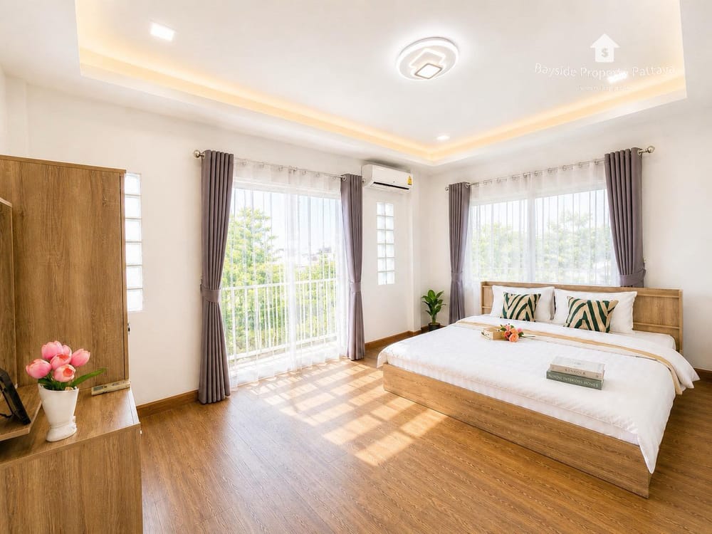 Spacious 3-Bedroom Townhouse for Sale or Rent in East Pattaya with Air Conditioning 3