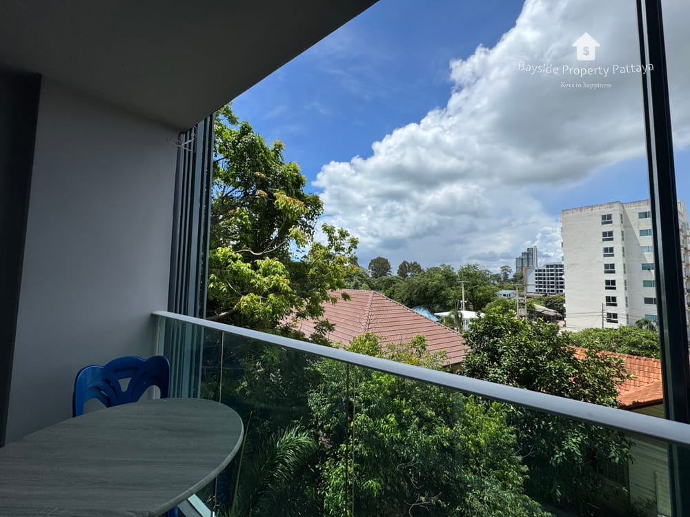 Modernes Studio zur Miete in Bang Saray, Pattaya mit Stadtblick und Klimaanlage 9