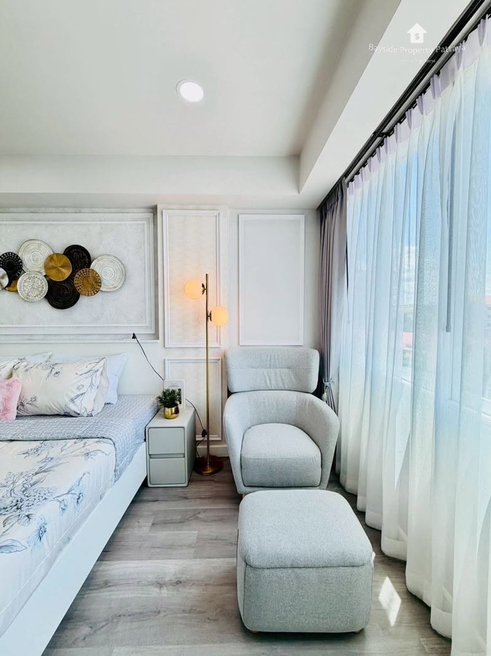 Modernes Apartment mit 1 Schlafzimmer und Stadtblick im The Mountain Eakmongkol, Ost-Pattaya 15
