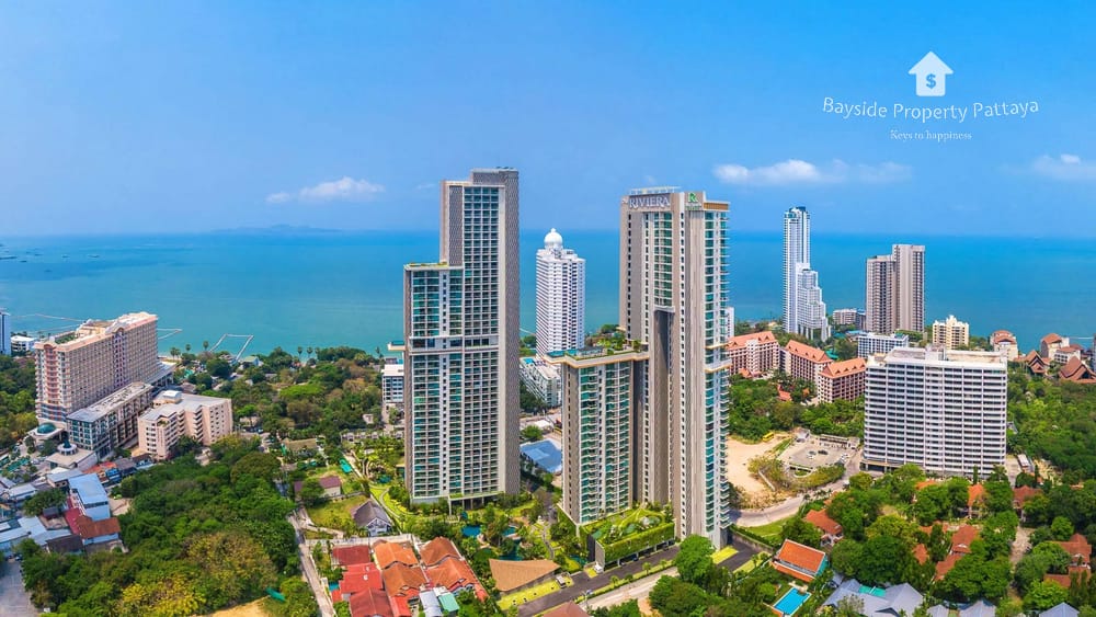 芭提雅旺阿玛特海滩The Riviera Wong Amat Beach海景公寓31平米开间户型1卫出租 3
