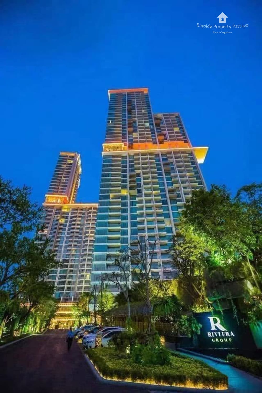芭提雅旺阿玛特海滩The Riviera Wong Amat Beach海景公寓31平米开间户型1卫出租 1