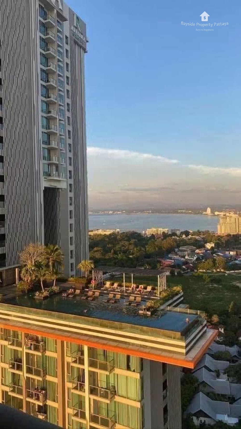 芭提雅旺阿玛特海滩The Riviera Wong Amat Beach海景公寓31平米开间户型1卫出租 2