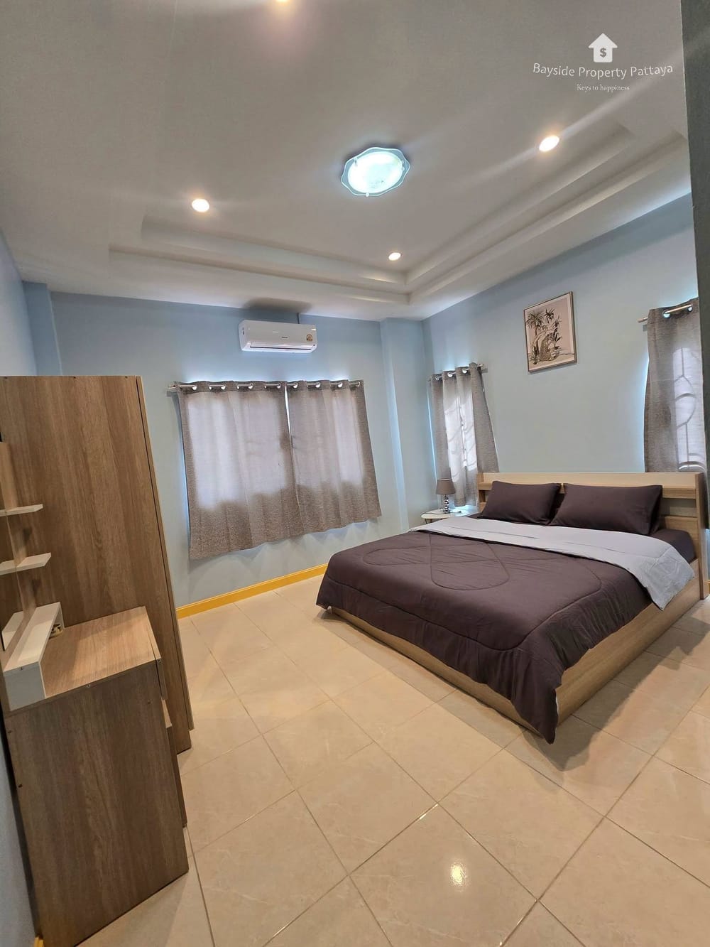 Spacious 3-Bedroom Detached House for Rent in Baan Chalita 2, Pattaya with City View and Air Conditioning 11