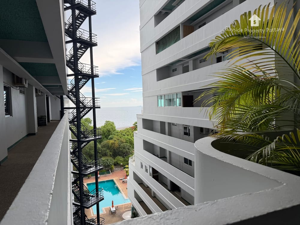 芭提雅那中天Grand View Condo Pattaya靠海公寓55平米开间户型1卫出售或出租 25