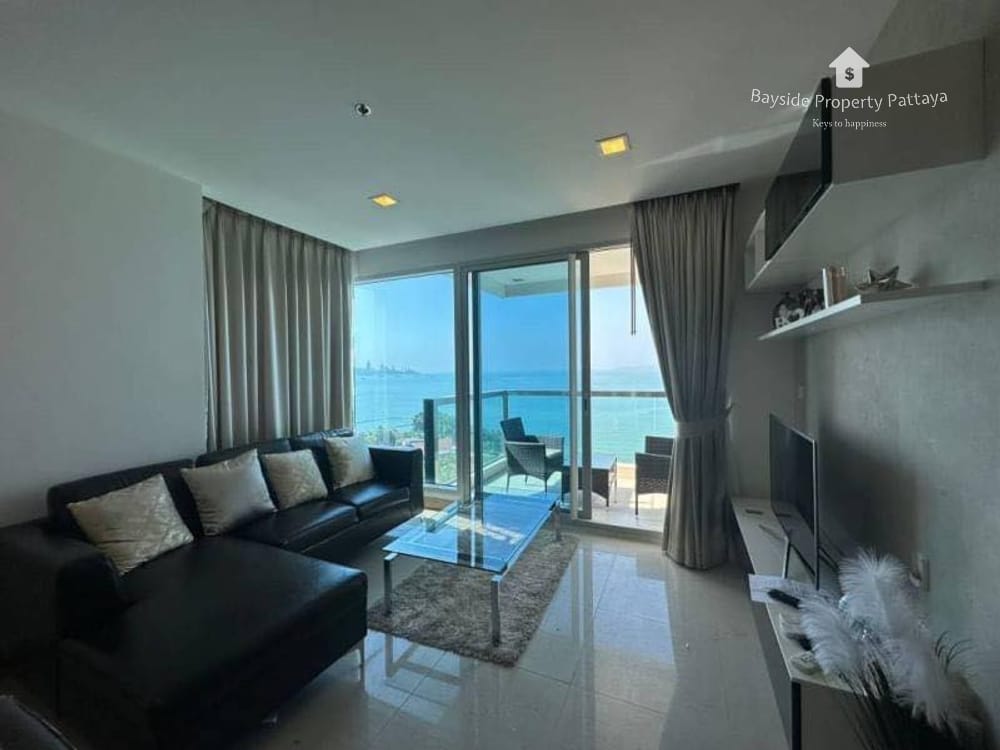 Sea View 2-Bedroom Condo for Sale at The Palm Wongamat Beach, Pattaya with 24/7 Security 1