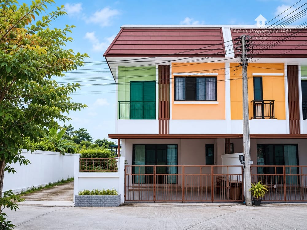 Modernes Reihenhaus mit 3 Schlafzimmern in Ost-Pattaya zu verkaufen – Klimatisiert 2
