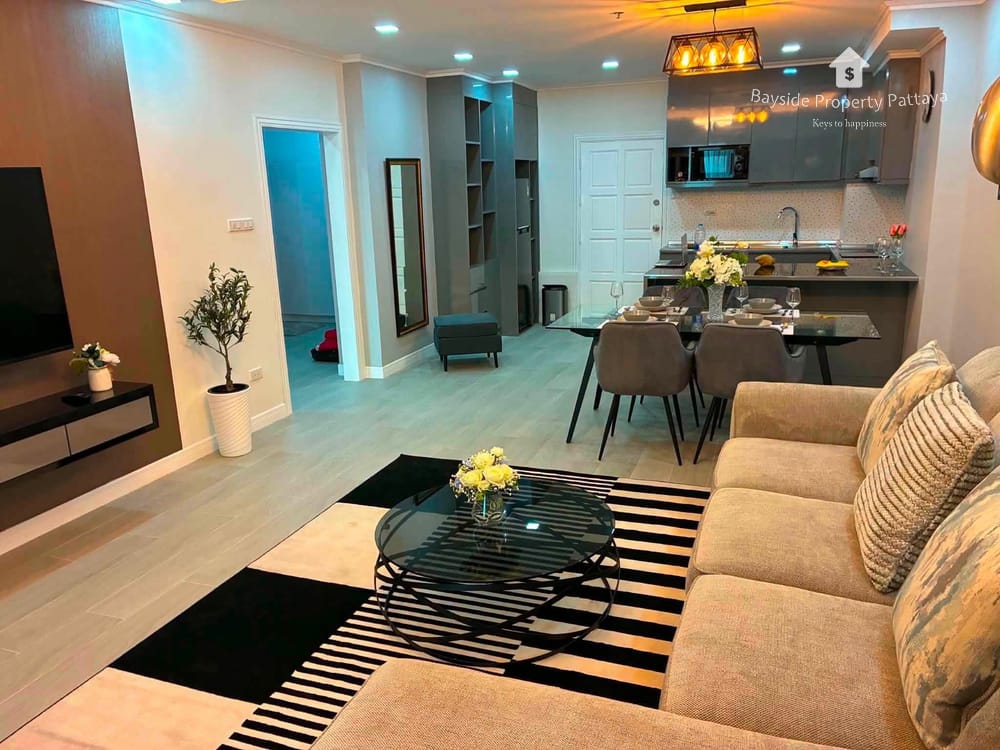 Wohnung mit Meerblick & 2 Schlafzimmern zum Verkauf in View Talay 5, Jomtien, Pattaya 3