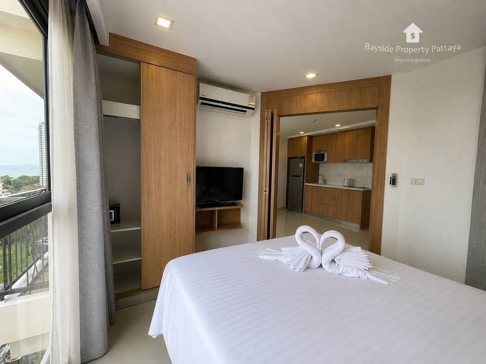 City Garden Pratumnak: Meerblick-Wohnung mit 1 Schlafzimmer und 24/7 Sicherheit 3