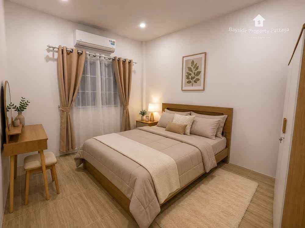 Modern 2 Bedroom Townhouse with Air Conditioning in East Pattaya 10