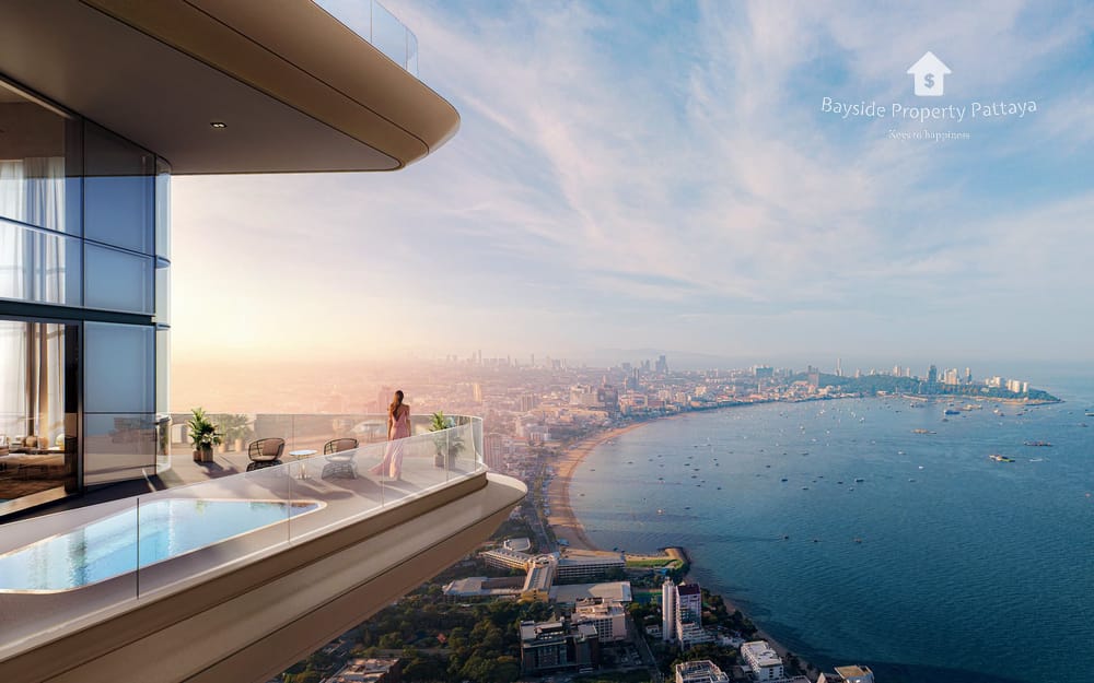 1-Zimmer-Eigentumswohnung mit Stadtblick zum Verkauf in ONCE PATTAYA, Na Kluea 6