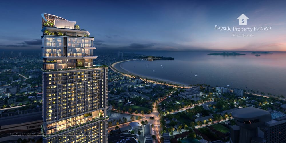 1-Zimmer-Eigentumswohnung mit Stadtblick zum Verkauf in ONCE PATTAYA, Na Kluea 21