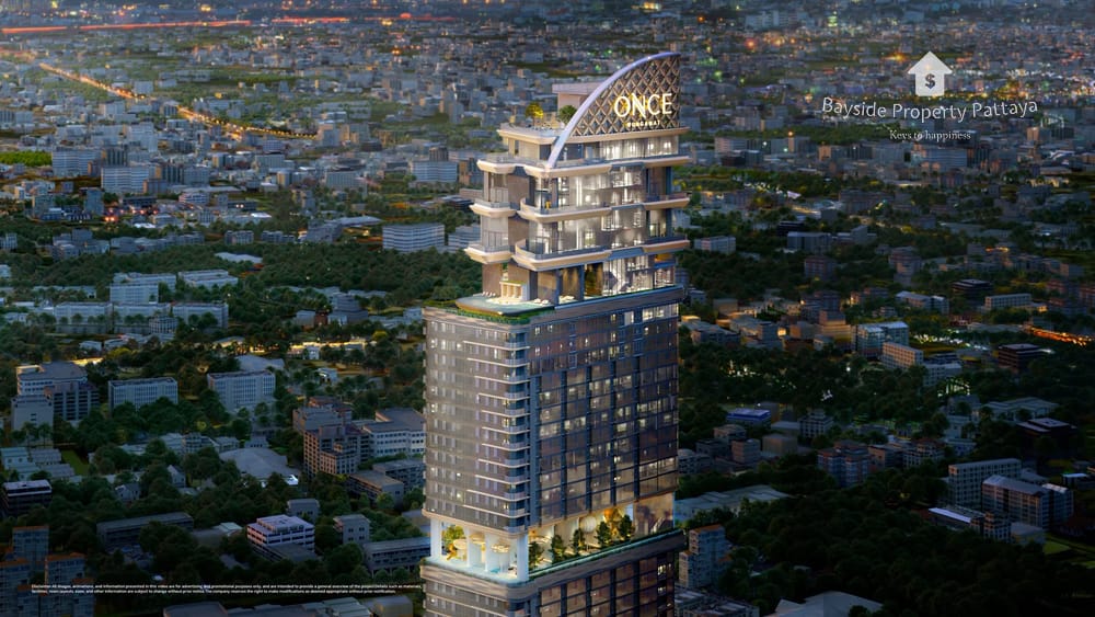 1-Zimmer-Eigentumswohnung mit Stadtblick zum Verkauf in ONCE PATTAYA, Na Kluea 23
