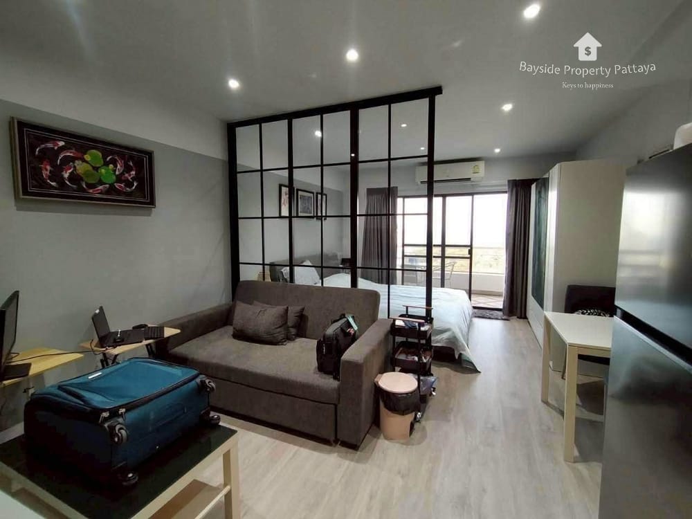 Pattaya Hill Resort: Meerblick 1-Zimmer-Eigentumswohnung mit 24/7 Sicherheit zu verkaufen 3