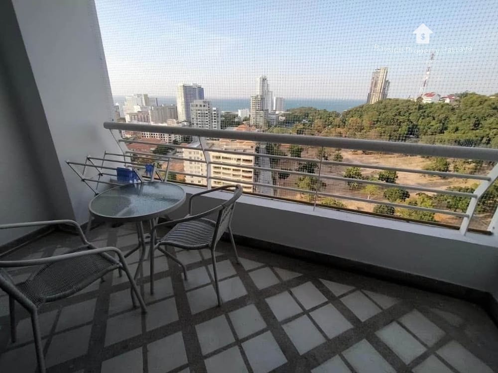 Pattaya Hill Resort: Meerblick 1-Zimmer-Eigentumswohnung mit 24/7 Sicherheit zu verkaufen 10
