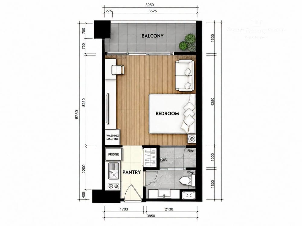 Pet-Friendly Studio for Sale in The Palm Wongamat Beach, Pattaya - 24/7 Security 8
