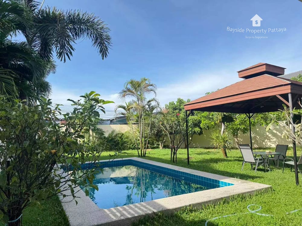 Villa Asiatic: Exklusive 4-Schlafzimmer-Villa mit 24/7 Sicherheit in Pattaya zu verkaufen 1