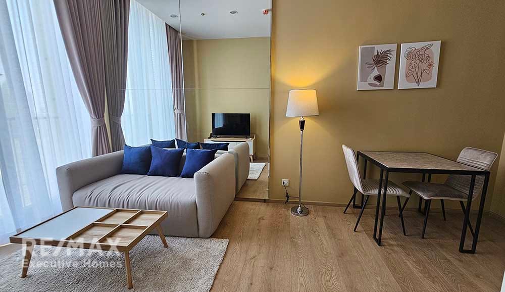 1-Schlafzimmer-Wohnung zur Miete in Noble BE19 nahe MRT Sukhumvit 13