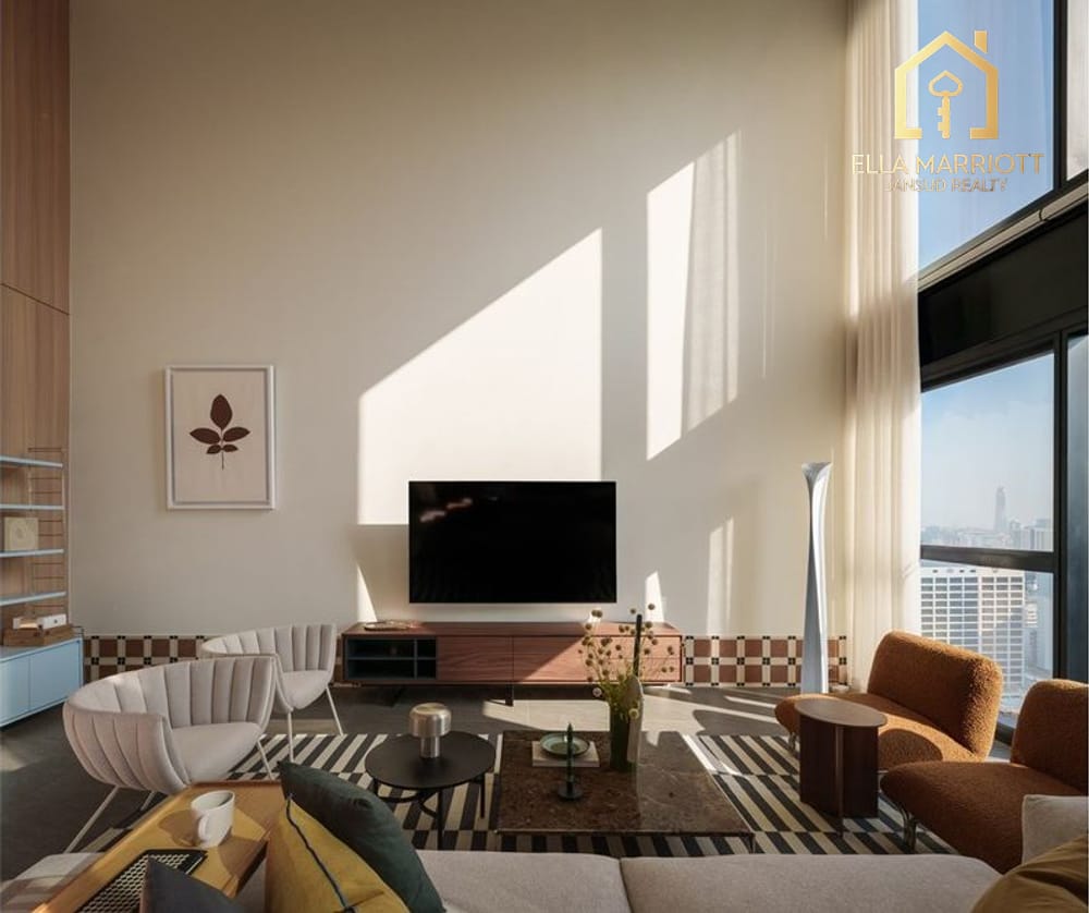 2-Schlafzimmer-Eigentumswohnung im The Lofts Silom – 8 Gehminuten zur BTS Surasak. 2
